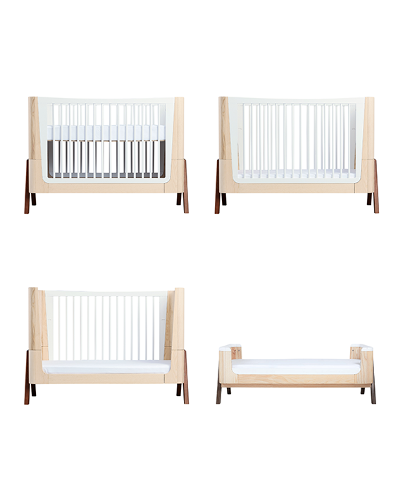 Hera Cot Bed Natural Ash Walnut