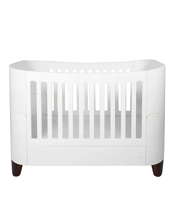 Serena Convertible Cot Bed - White | Walnut