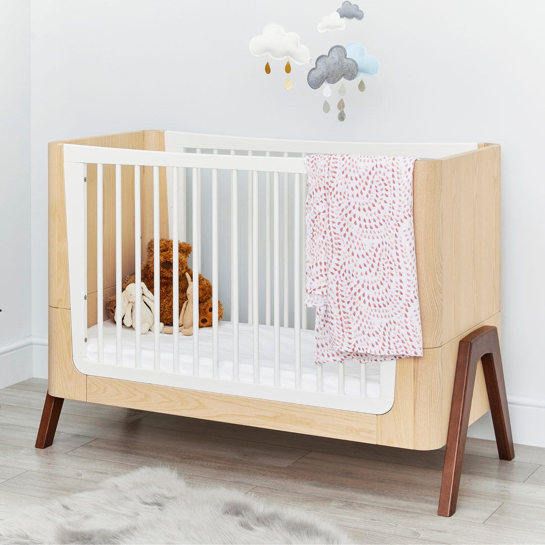 Gaia Baby Nursery Furniture - 3 Piece Set - Natural Ash | Walnut