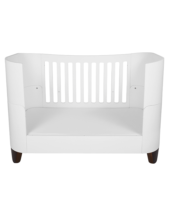 Serena Convertible Cot Bed - White | Walnut