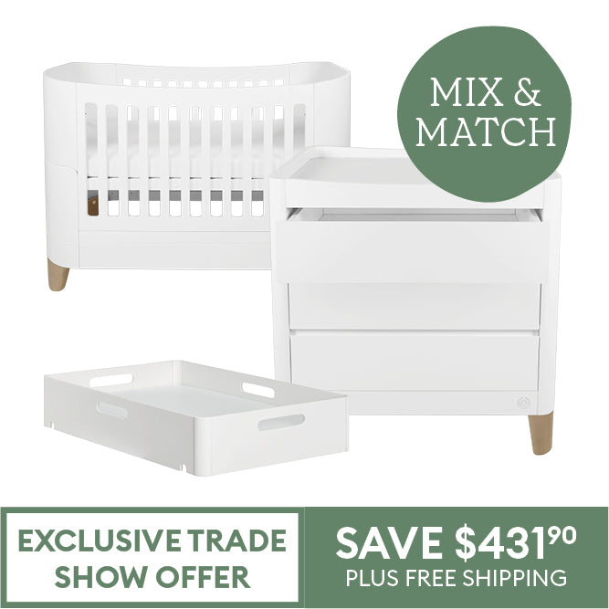 Exclusive Offer - Serena 3 Piece Cot Bundle Set