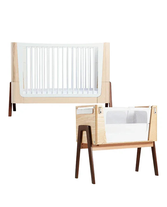 Gaia Baby Nursery Furniture - 2 Piece Set - Natural Ash | Walnut